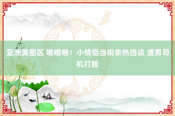 亚洲美图区 啪啪啪！小情侣当街亲热挡谈 遭男司机打脸